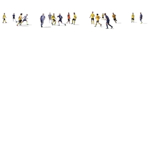 team of men playing football