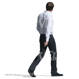 cut out man walking