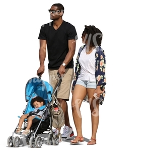 african family walking