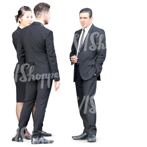 group of businessmen standing together