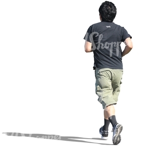 cut out man running