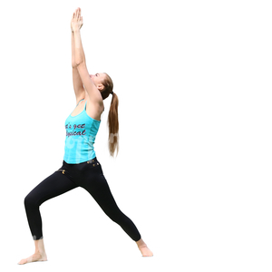 woman doing yoga exercises