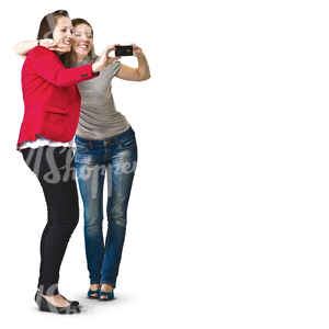 two girls taking a selfie
