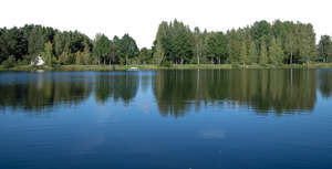 background with lake and forest