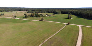 bird-eye background with rural landscape