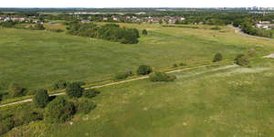 bird-eye background of countryside