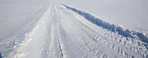 snow covered path