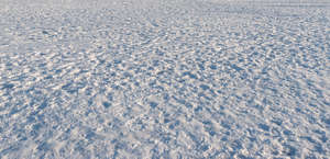 sunny snowy ground