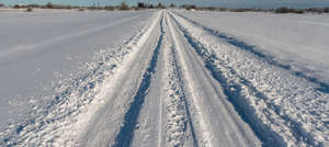 car road in wintertime