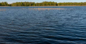 deep blue lake water