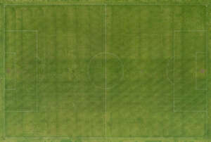 aerial view of a football field