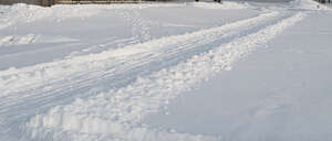 snow covered road