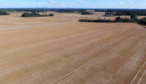 aerial view of vast agricultural fields