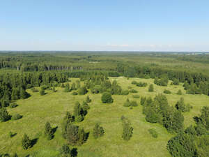 aerial view of a countryside landscape