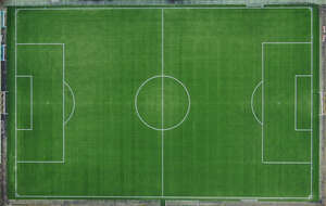 top view of a football stadium