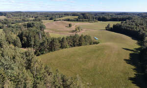 bird eye view of a landscape in countryside