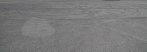 grey asphalt field