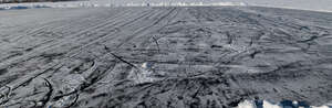 ice field with some skating tracks