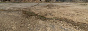 gravel ground in sunlight