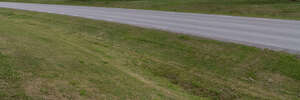 side view of an asphalt road