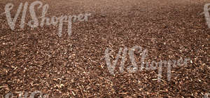 ground covered with mulch