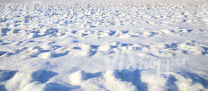 bumpy snowy ground