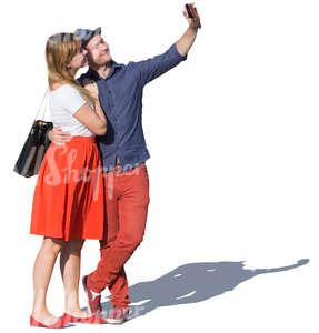 couple taking a selfie