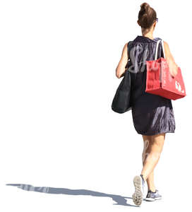 woman in a summer dress walking