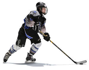 hockey player skating