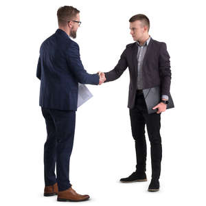 two businessmen shaking hands