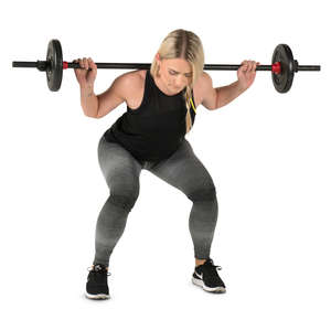 woman lifting weights in a gym