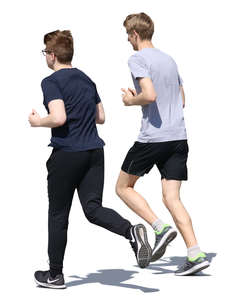 two men jogging