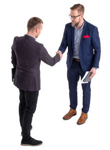 two businessmen shaking hands