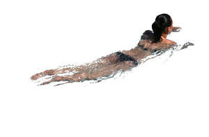 woman swimming
