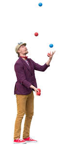 man juggling