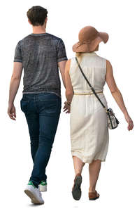 couple walking hand in hand