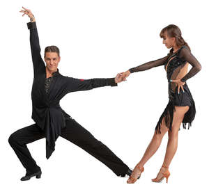 dancesport couple performing