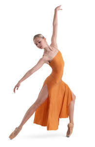 modern ballet dancer performing