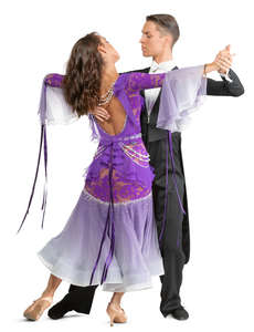 man and woman ballroom dancing