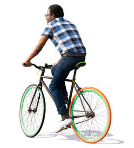 black man riding a bike - VIShopper