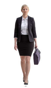 businesswoman walking