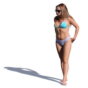 woman in a bikini standing