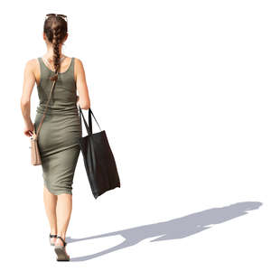 woman in a summer dress walking