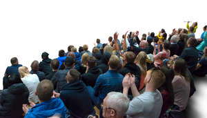 audience sitting and applauding