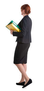 female office worker standing