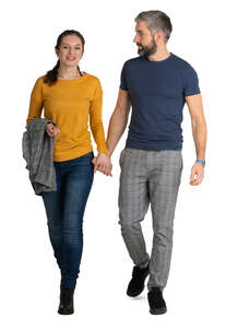 couple walking hand in hand