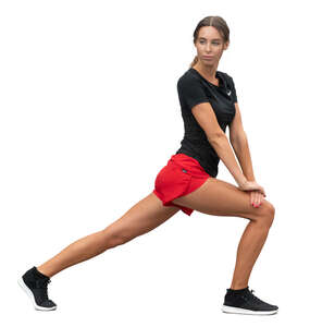 woman doing stretching exercises