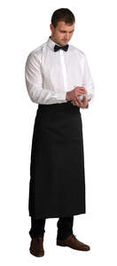 waiter standing and taking an order