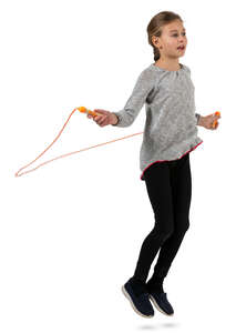girl jumping with jum rope