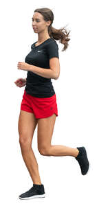 young woman jogging